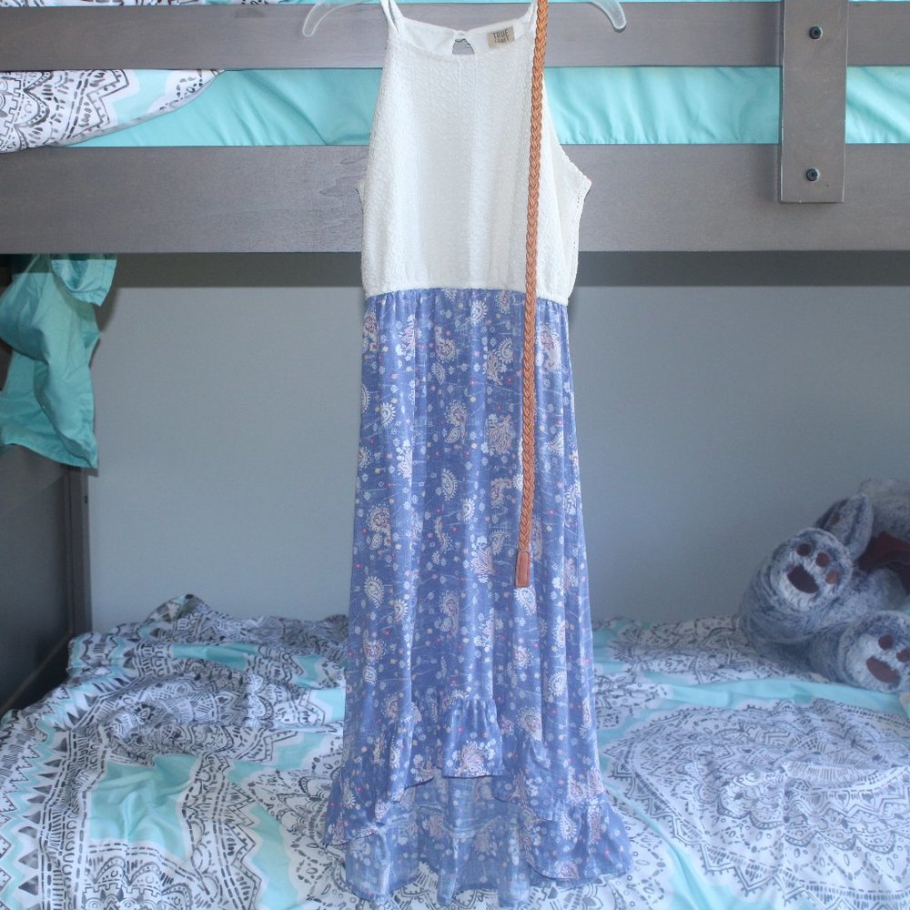 Hi-Low Dress with Belt